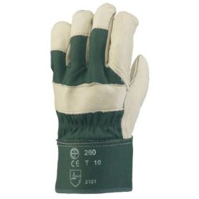   EP 260 szerelőkesztyű, zöld/szürke, sertésbőr, 10-méret