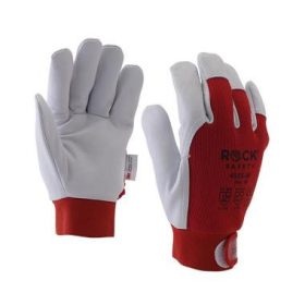   PANTHER Kecske színbőr kesztyű, színbőr tenyér, piros pamutkézhát 9