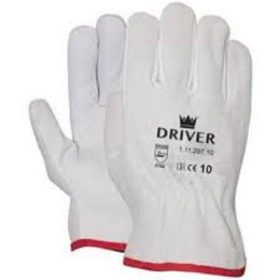   MJ 11-297 Színbőr tenyerű hasítottbőr kézhátú sofőr kesztyű, natúr szín 7