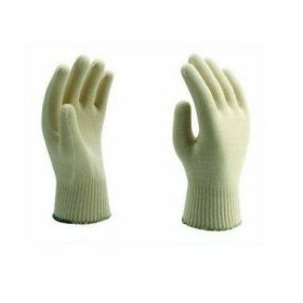   OUTLET 100% pamut kesztyű 3 fibred, T3-8-12, zöld mandzsetta, 8