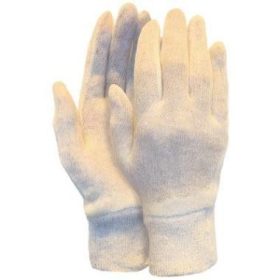   MJ 14-061 Interlock pamutkesztyű kötött csuklóval, 280g, férfi 10-es méret