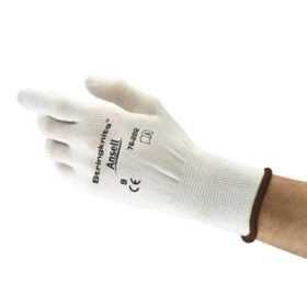   Ansell 76202 Stringknits fehér nejlon kesztyű, 195-245mm 10