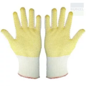   Niptex 630 Vastag 100% pamut kesztyű, tenyéren PVC-vel pontozva Noi