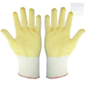   Niptex 630 Vastag 100% pamut kesztyű, tenyéren PVC-vel pontozva Noi