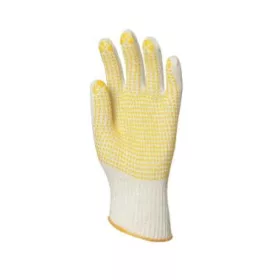   Pamut kesztyű raktárba sárga(4360) -pamut, sárga pöttyök  1db=1pár 7