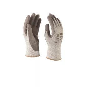   CROCODILE PU tenyérmártott vágásbiztos kesztyű, szürke 10