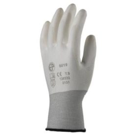   EP 6020 Precíziós PES kesztyű, fehér, PU mártott tenyérrel 10