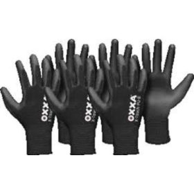   MJ 51-110 OXXA X-Touch-PU-B PU tenyérmártott nejlon kesztyű, fekete 7