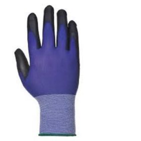   Portwest A360 Senti-Flex nejlon kesztyű PU tenyérmártással, kék-fekete M