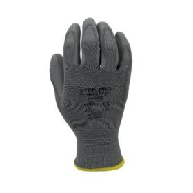   Prime Source 805GRPE tenyéren PU mártott PE szürke szerelőkesztyű 10/XL
