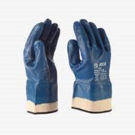   PARULA Kék teljesen nitril mártott kesztyű, vitorlavászon mandzsettával 9