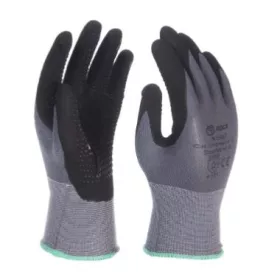   LOCUST Nejlon/spandex kesztyű mikronitril tenyérmártás, PU tenyérpontozott 11