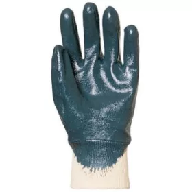   EP 9410 Eurolité pamutra ökölcsontig mártott kék nitril kesztyű, gumis 10