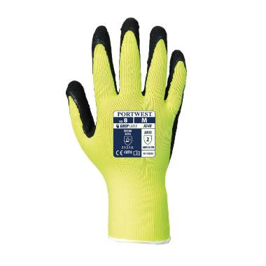 Portwest A340 Hi-Vis Grip Hi-Vis nejlon kesztyű, latex hab tenyér S/7