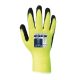 Portwest A340 Hi-Vis Grip Hi-Vis nejlon kesztyű, latex hab tenyér M/8