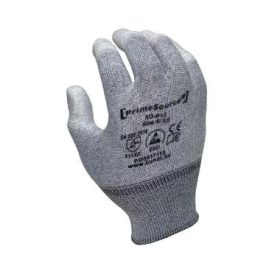  Prime Source 813 ujjvégeken PU mártott szürke nejlon kesztyű, ESD kivitel 10/XL