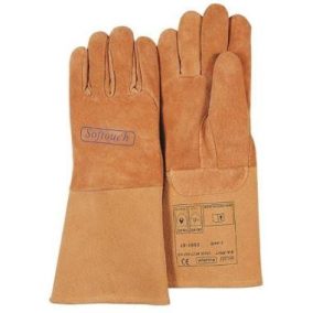   Weldas Softouch hegesztőkesztyű,kecskebőr tenyér,hasít. bőr kézhát és mandzs. L