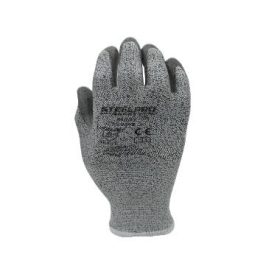   Prime Source 855GY tenyéren PU mártott szürke HPPE kesztyű, 5-ös vágásbiztos XL