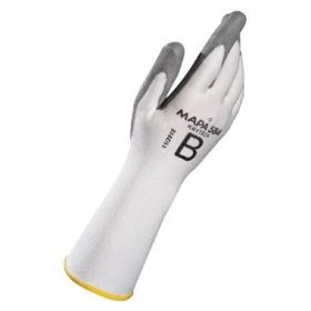   Mapa KryTech 579 kesztyű, PU, tenyér mártott, fehér/szürke 10