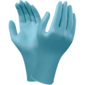   Ansell 92665 TouchNTuff púdermentes nitril kesztyű, kék 8,5/9