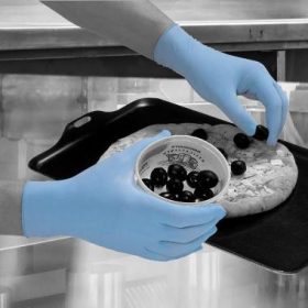   HPC GD21 Shield púdermentes kék nitril kesztyű, 100 db/csomag XL