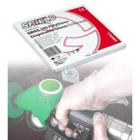   HPC GD55 PE egyszer használatos kesztyű, víztiszta, adagolóban L