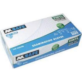   MEGSZŰNT!! MJ 44-061 M-Safe vinil vizsgálókesztyű, púdermentes, 100db/dz 7