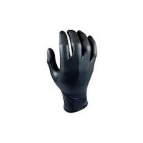   MJ 44-550 M-Safe Grippaz nitril egyszer használatos kesztyű, fekete 8