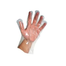   Fóliakesztyű, átláltszó színű M-L méret 100 db/csomag M