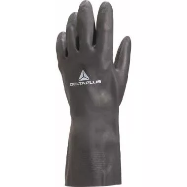 Neoprén/pamut kesztyű bolyhozott 30 cm fekete 10/11