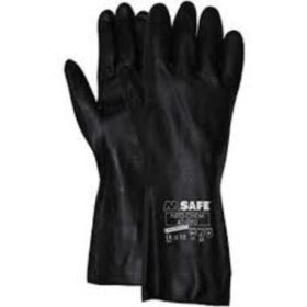   MJ 41-090 Neo-Chem neoprén kesztyű, bolyhozott pamut belsővel, fekete 11