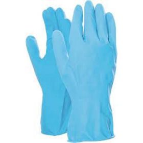   MJ 41-501 Latex háztartási gumikesztyű, pamut belső, 30 cm/0,38 mm, kék 8