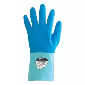   HPC Taskmaster 850 vegyszerálló latex mártott pamut kesztyű, kék, 30 cm 9