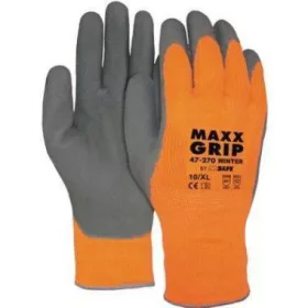   MJ 47-270 Maxx-Grip latex tenyérmárt. téli kesztyű, -20C fokig, nsárga/fekete 9