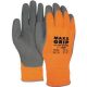 MJ 47-270 Maxx-Grip latex tenyérmárt. téli kesztyű, -20C fokig, nsárga/fekete 10