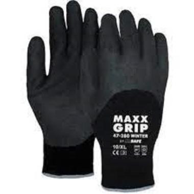 MJ 47-280 Maxx-Grip latex ökölcsontig márt. téli kesztyű, -20 C fokig, fekete 9