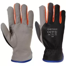   Portwest A280 Wintershield hideg elleni műbőr/polár kesztyű, fekete/narancssá XL