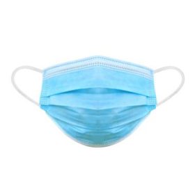 Szájmaszk 3 rétegű gumis, kék 50 db/csomag TYPE IIR