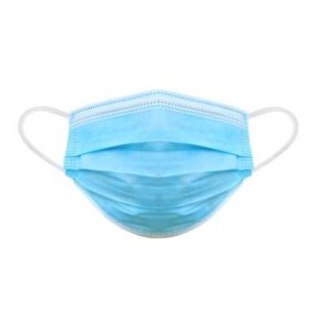 Szájmaszk 3 rétegű gumis, kék 50 db/csomag TYPE IIR