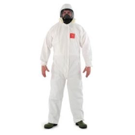   Ansell WH25W Microguard 00111 2500 STD fehér overáll kapucnival, Tip:4-5-6 B XL