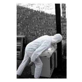   HPC DC03 overáll nem szőtt PP anyagból, cipzárral, fehér XL