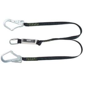   MSA 10185612 energiaelnyelő kikötőheveder 2ágú 1,5m acél karab. + acél horog