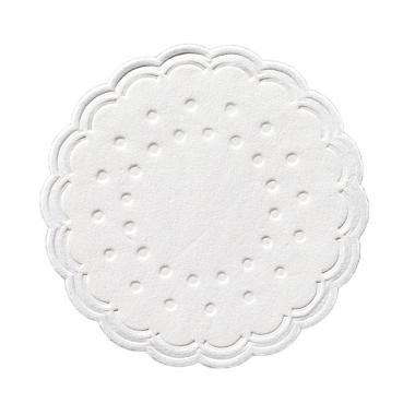 Duni 165734 tissue poháralátét, fehér, O 7,5 cm, 8 réteg, 250db/csom