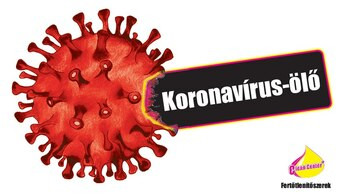 Koronavírus-ölő matrica