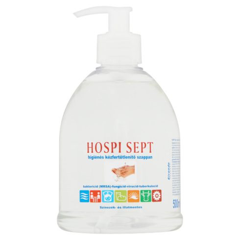 T0678 HOSPI SEPT kézfertőtlenítő folyékony szappan kupakos 0,5 liter 